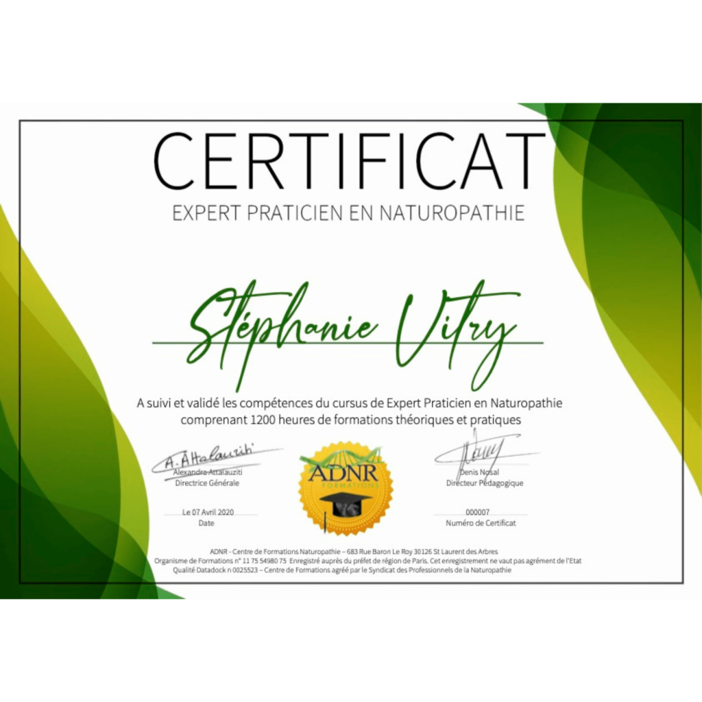 certification naturopathe
